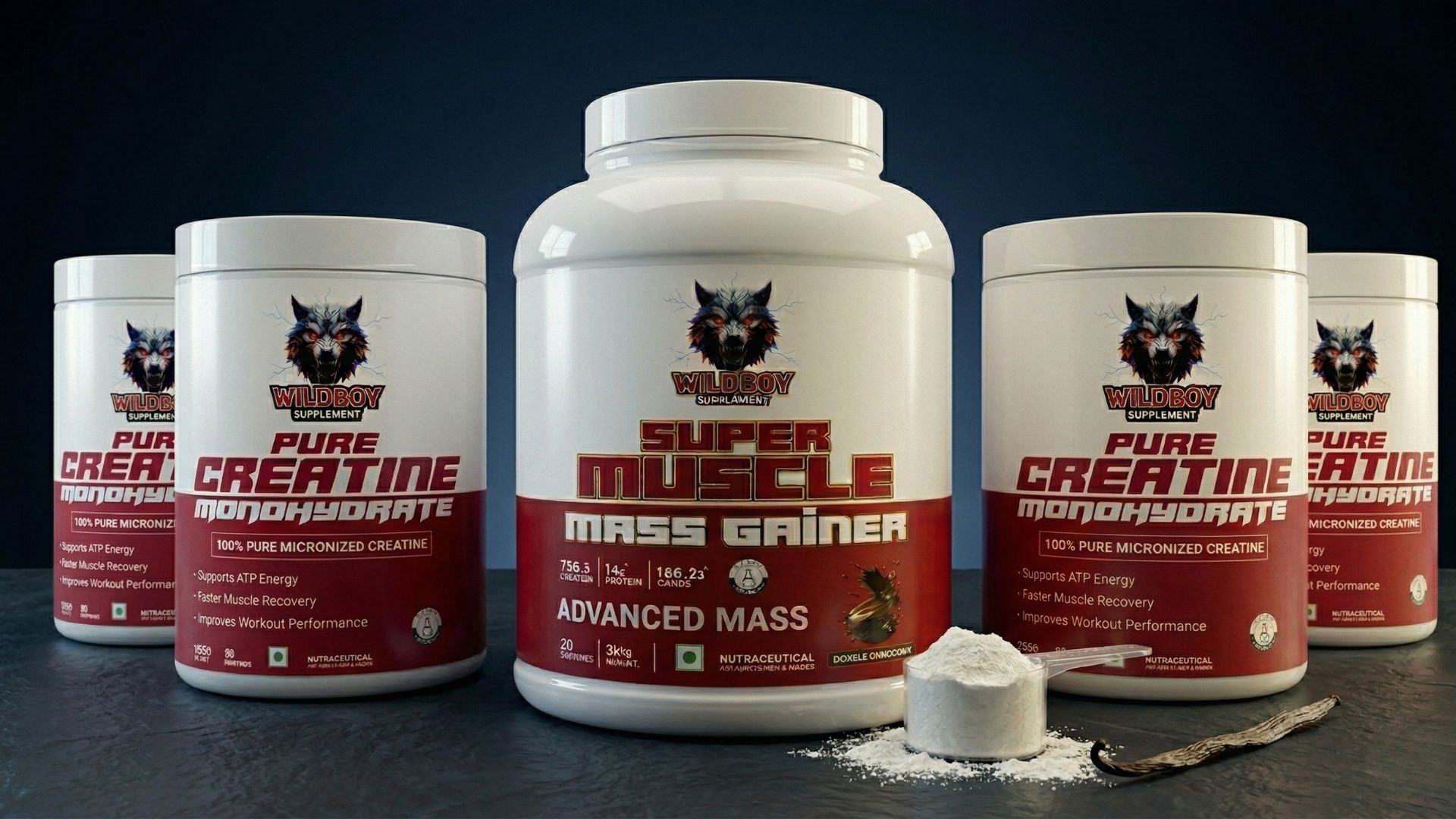 Wildboy Supplements Boxes Lineup Image