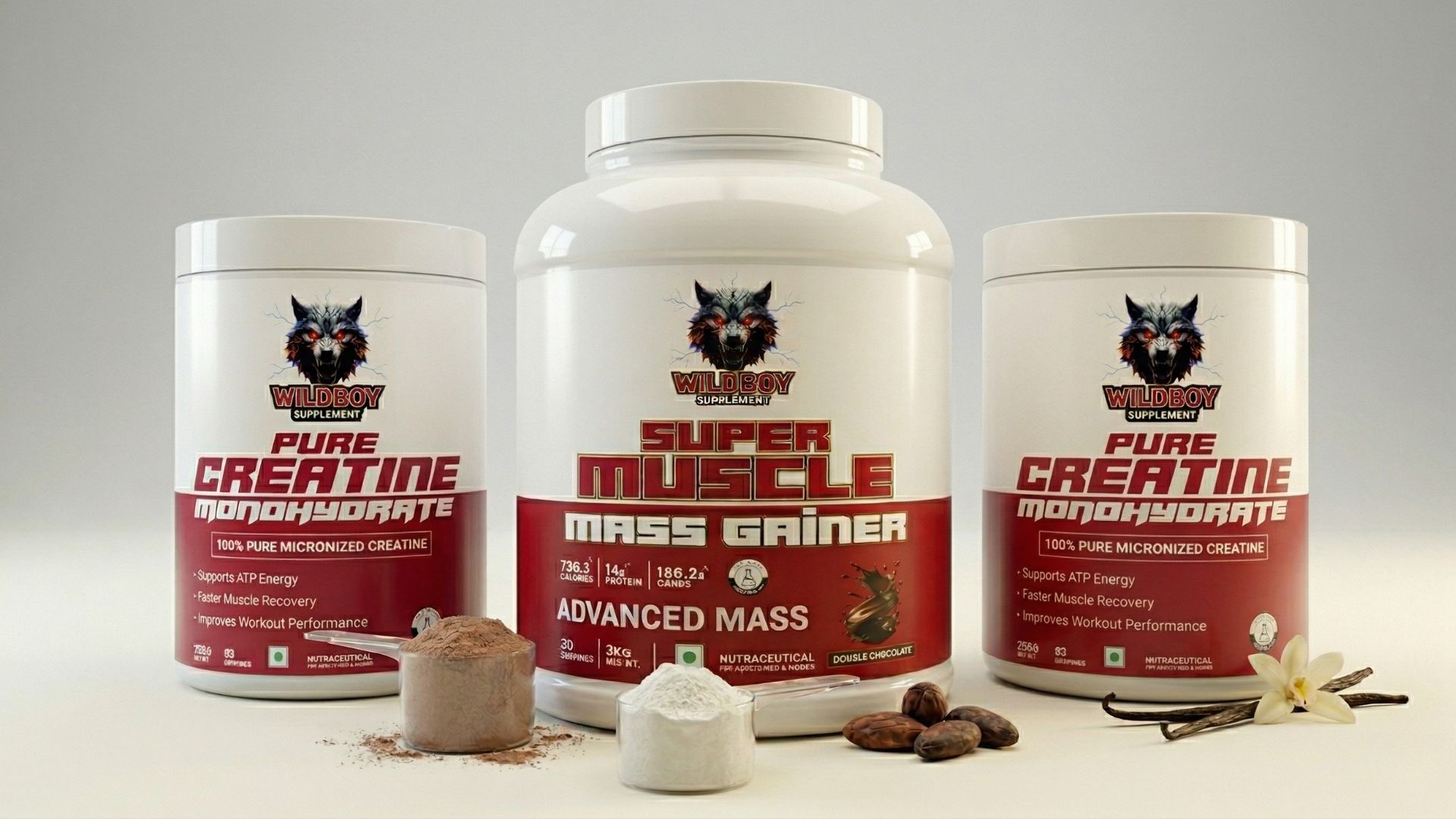 Wildboy Supplements Mixed Products Image
